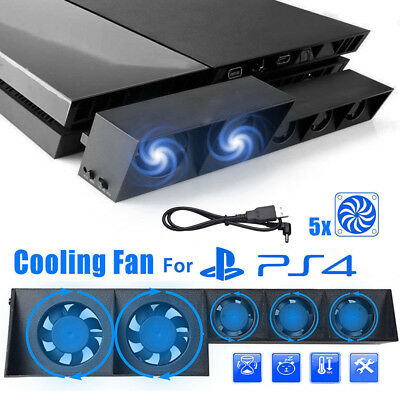 5 Fan For Ps4 Play Station 4 Host Cooling Fan External Cooler Game Accessories