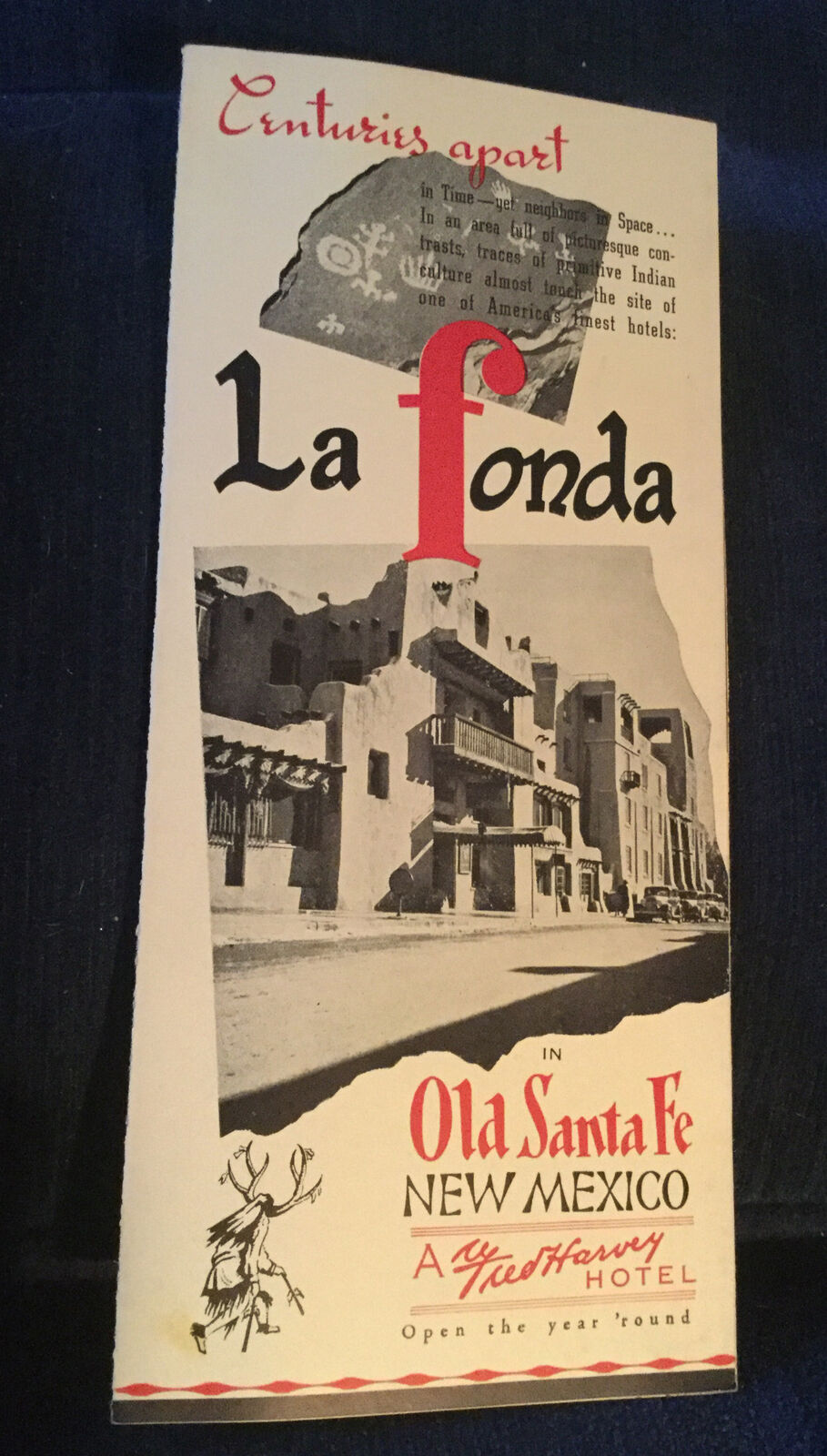1950's Fred Harvey Hotel La Fonda - Santa Fe New Mexico Travel Brochure