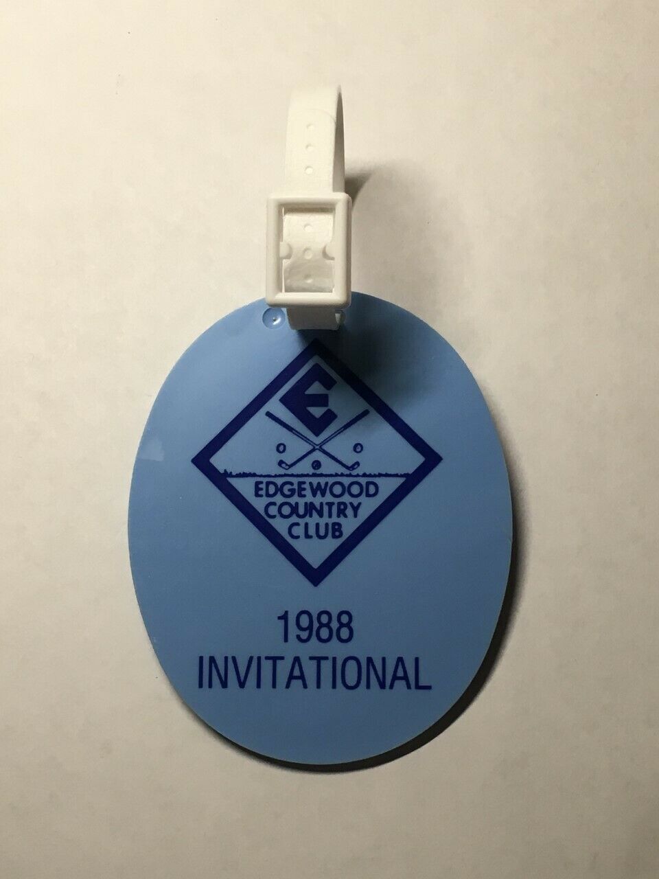 Vintage Rare 1988 Edgewood Country Club Invitational Golf Bag Tag - Commerce, Mi