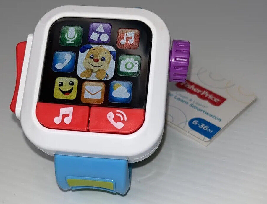 Fisher Price Laugh & Learn Time To Learn Smart Watch Toy 6-36 Mos. Pretend Play