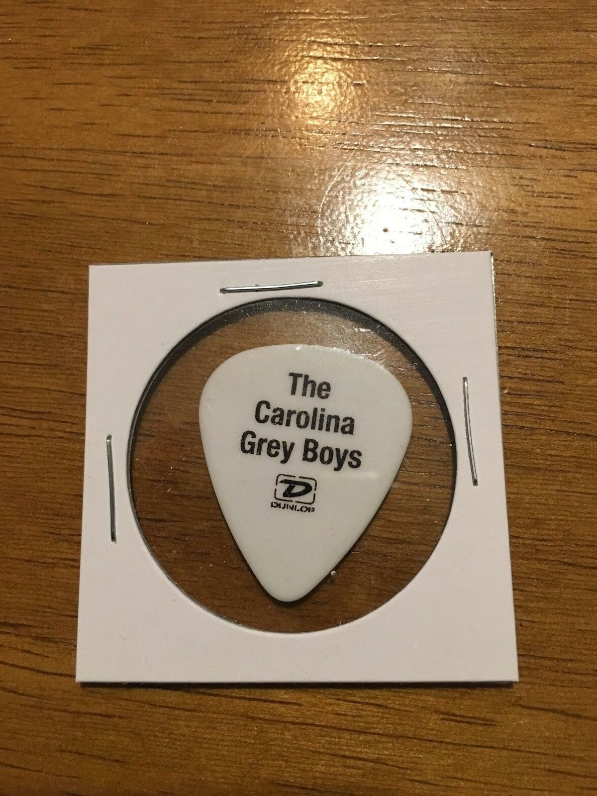 Darius Rucker Lee J Turner Signature White Guitar Pick - The Carolina Grey Boys