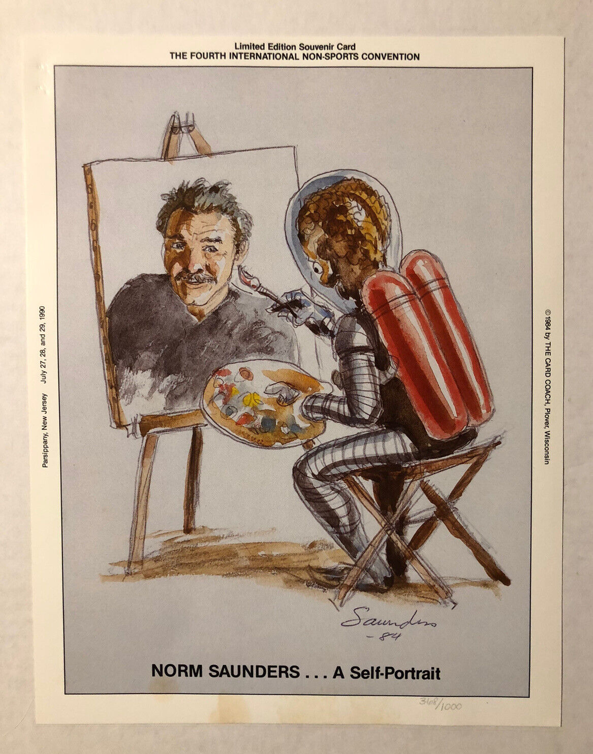 Norm Saunders (mars Attacks) Non-sport Story - Jim Nicewander Monograph Lim. Ed.