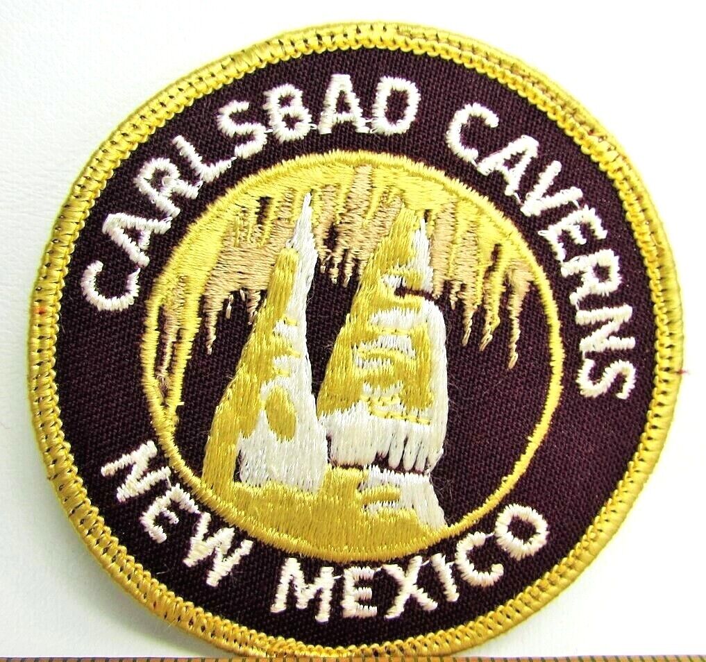 Carlsbad Caverns National Park Jacket Patch New Mexico Vintage Travel Souvenir
