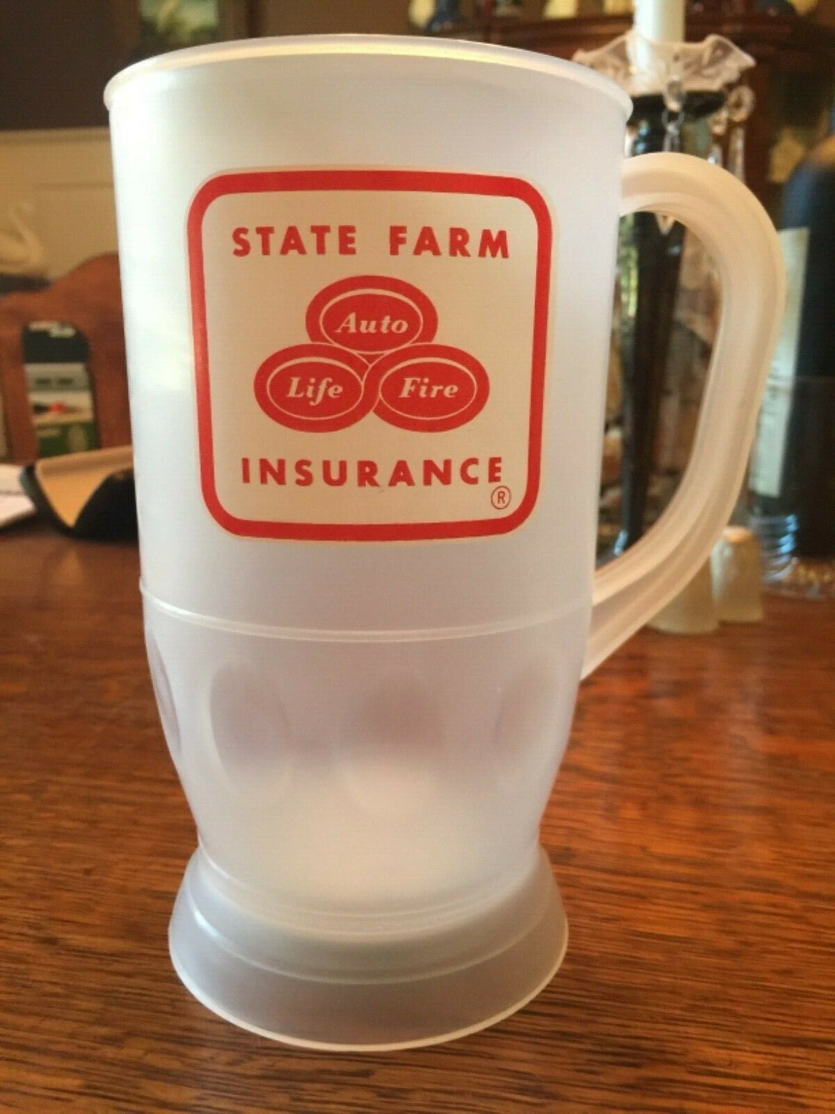 Large State Farm Insurance Plastic Mug With Strobing Lights