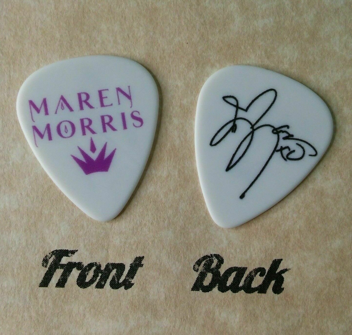 Marin Morris Novelty Signature Guitar Pick (w2157)