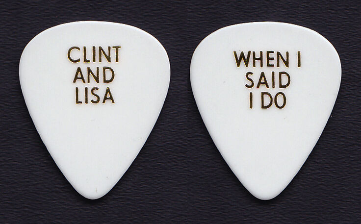 Clint Black Lisa Hartman Wedding Guitar Pick - 1991