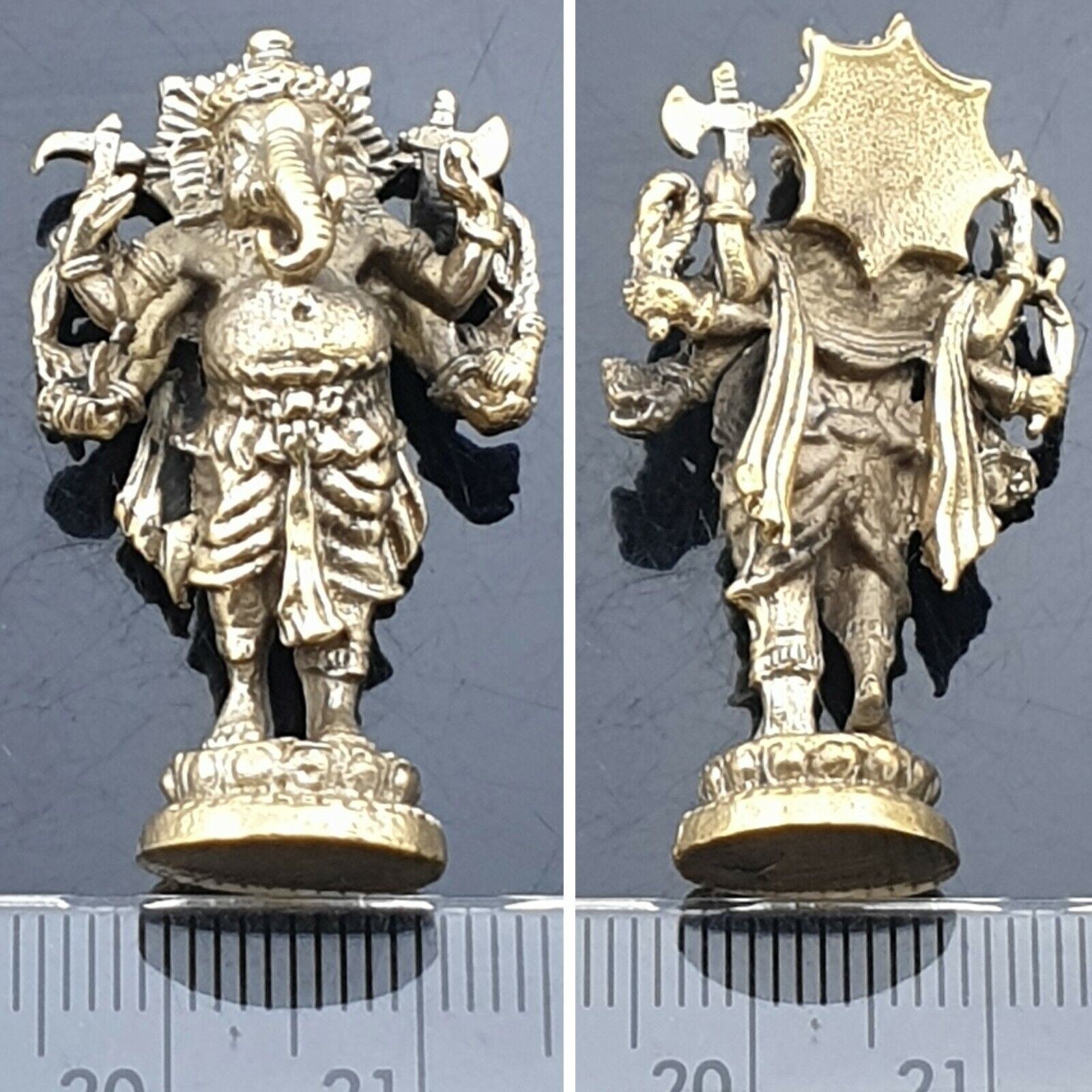 Ganesh God Hindu Mini Ganesha Amulet Ganapati Vinayaka Success Win All Statue