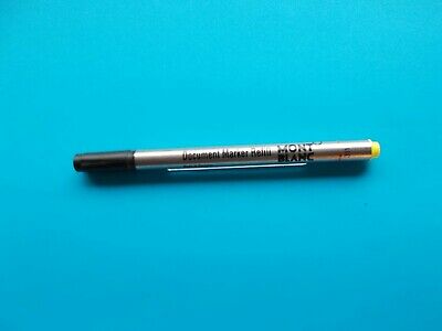 1 Montblanc Document Marker Refill Yellow New