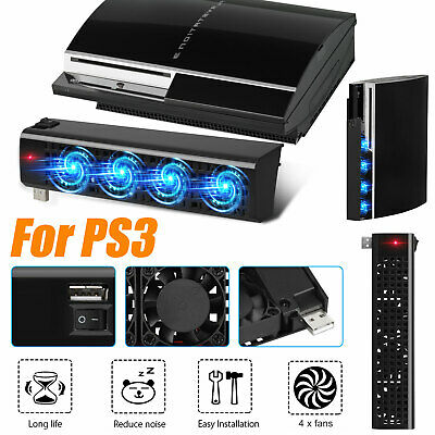 For Ps3 Stand Vertical Cooling Fan Play Station 3 External Temperature Cooler