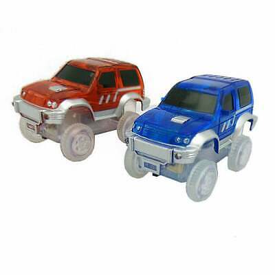 Magic Twister Light Up Glow In The Dark Tracks 2-piece Race Red, Blue