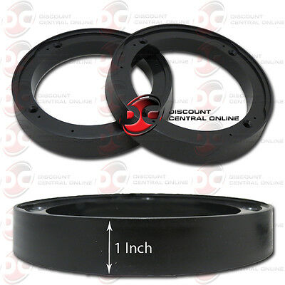 Universal 1" Plastic Depth Ring Adapter/ Spacer For S/2 5.25" - 6" Car Speakers