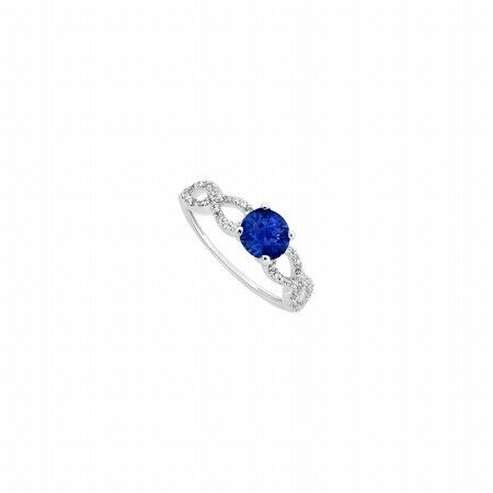 Fine Jewelry Vault Ubjs3040aw14ds-110rs6.5 Sapphire & Diamond Engagement Ring 14