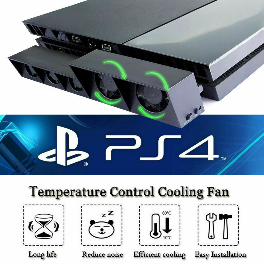 5 Fan For Ps4 Play Station4 Host Controller Cooling Fan Cooler External Game Usa