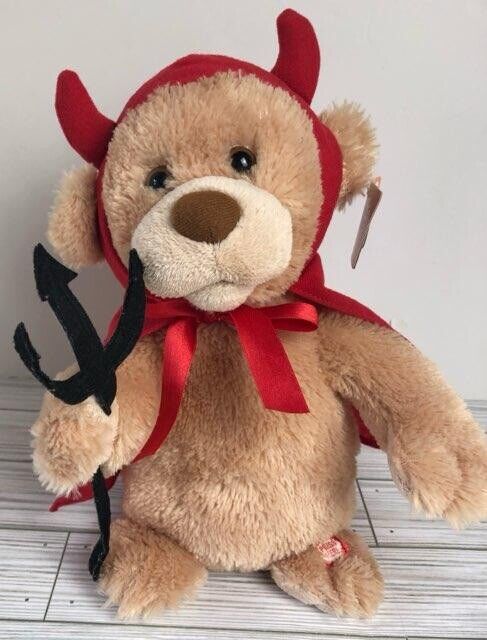 Jo-anne Animated Plush Devil Bear Singing Elvis "you're The Devil In Disguise "