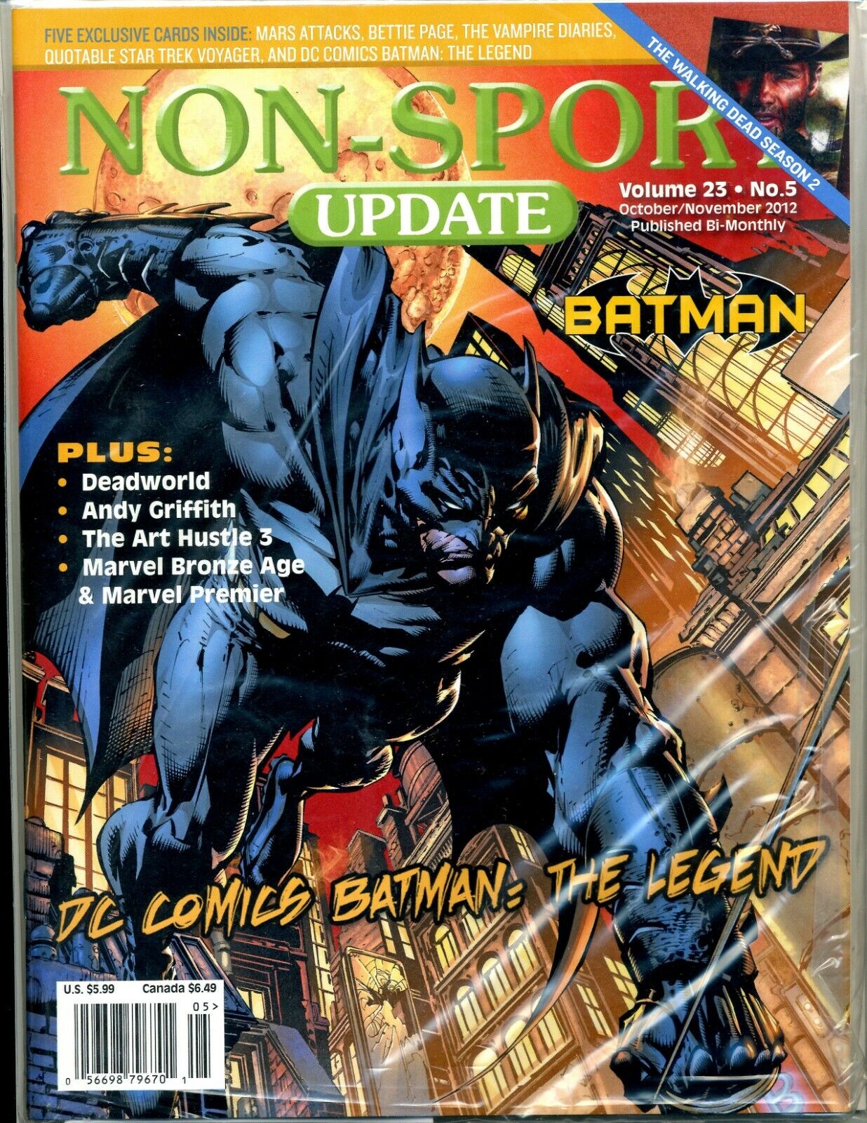 Non Sport Update Volume 23 #5 New Sealed In Wrapper