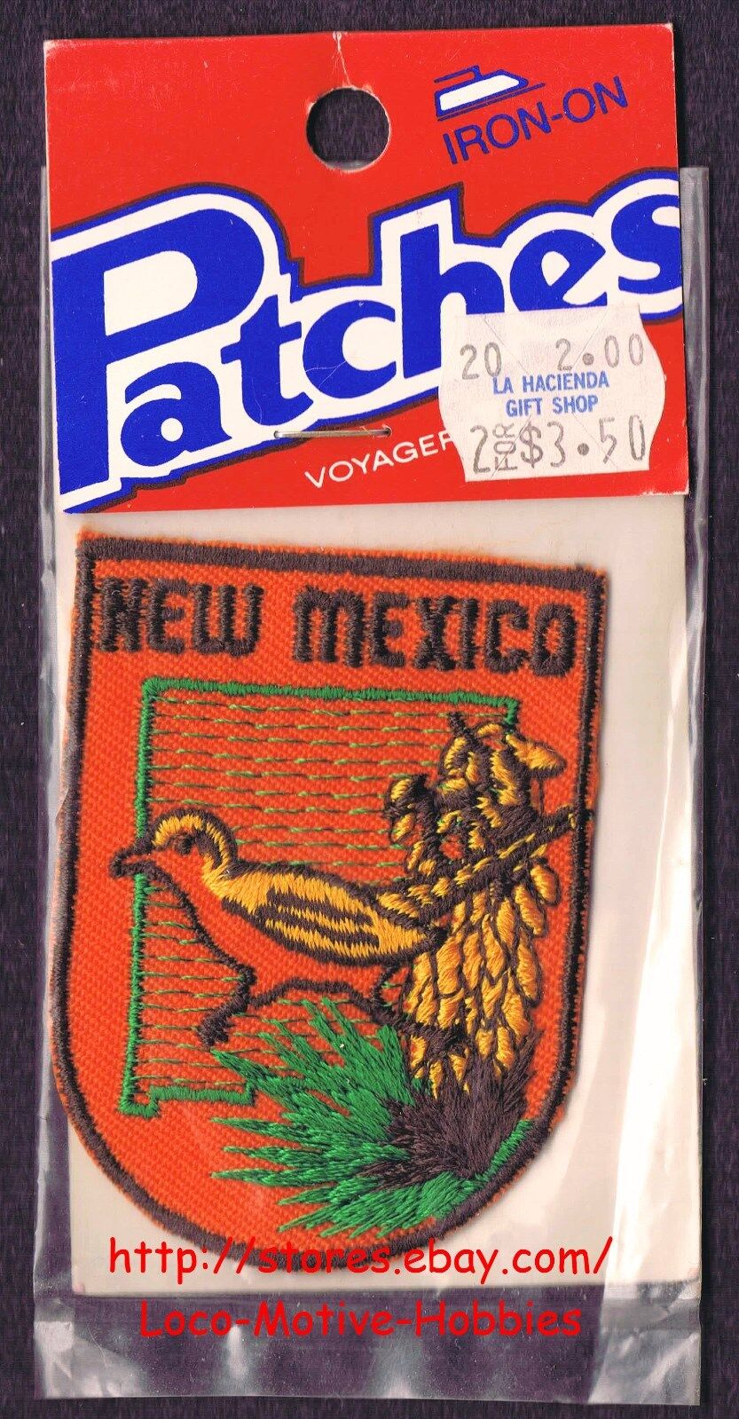 Lmh Patch Badge  New Mexico  State Bird Roadrunner  Flower Yucca Glauca   Nip
