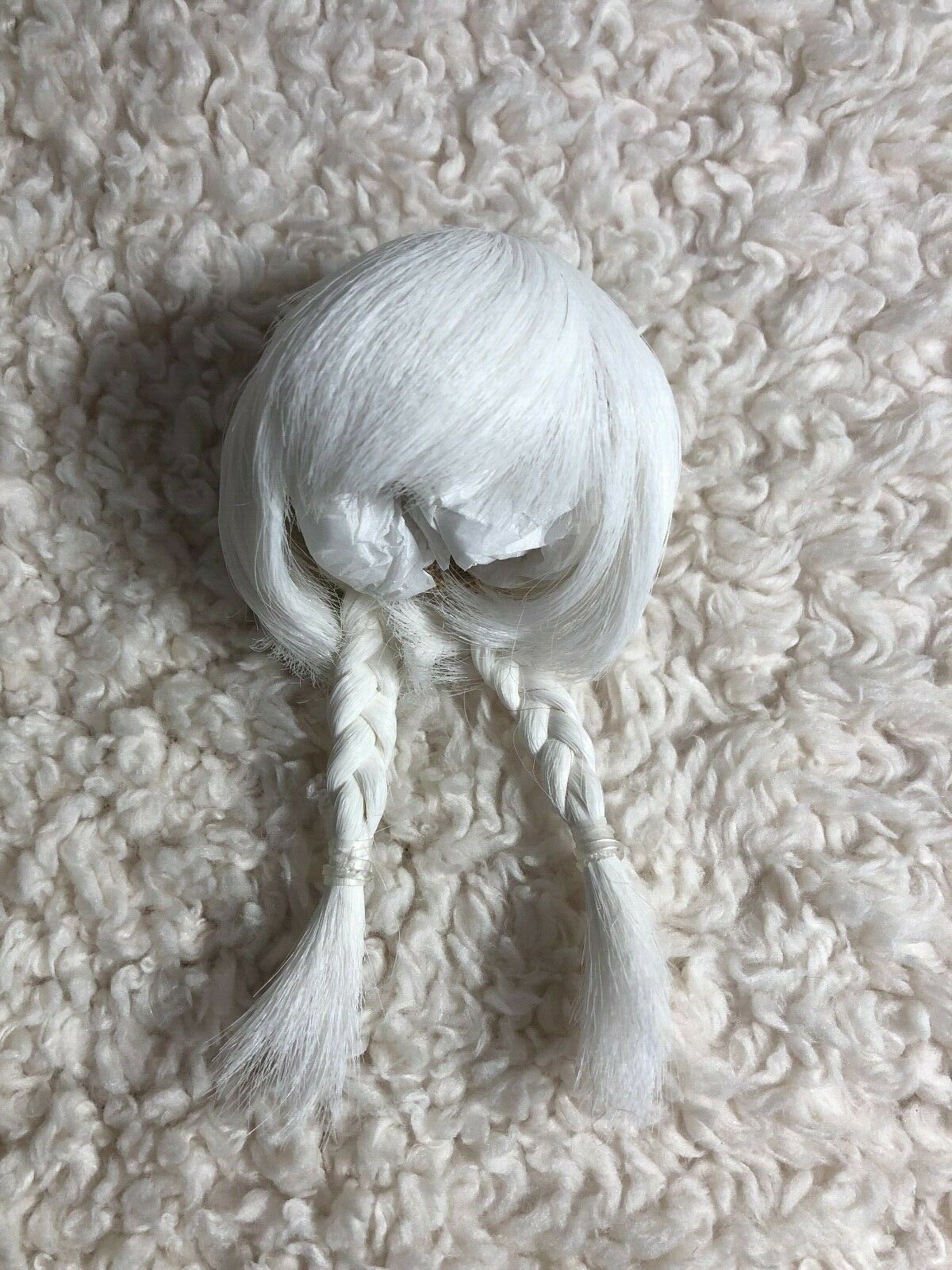 Tiny Bjd Doll Wig 5-6" 1/8  Lati Yellow Latidoll Pukifee White