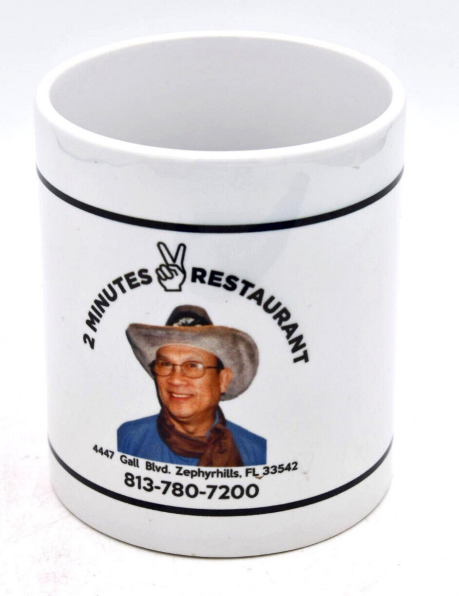 Zephyrhills Florida 2 Minutes Restaurant Diner Mug Souvenir Coffee John Wayne