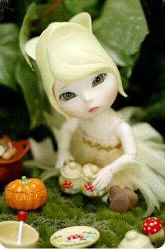 Tulie Flower Elf, Normal Skin, Rainman Elf Doll 5.5" Gorgeous Tiny Doll! Rare