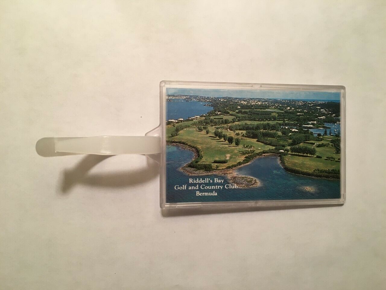 Vintage Rare Riddell's Bay Golf & Country Club Golf Bag Tag - Warwick, Bermuda