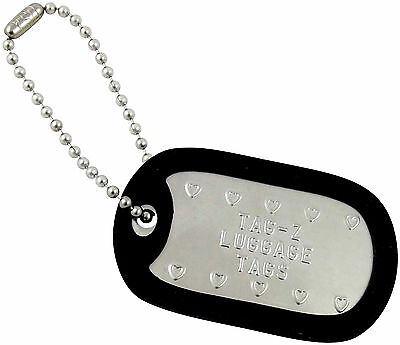 2 Personalized Golf Bag Tags Custom Embossed - Military Dog Id Tag - Golf Gifts