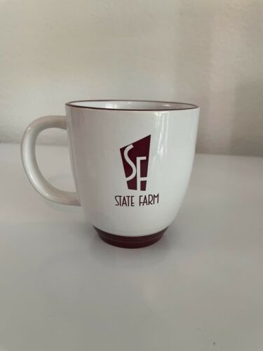 State Farm Insurance, Coffee Cup, Mug, Old Logo, Vintage, Double Sided
