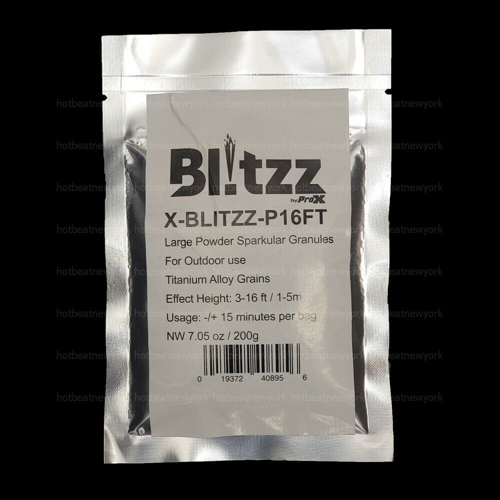 Prox Blitzz 3 -16 Foot High Cold Spark Granules For Blitzz Pyro Effect Machine