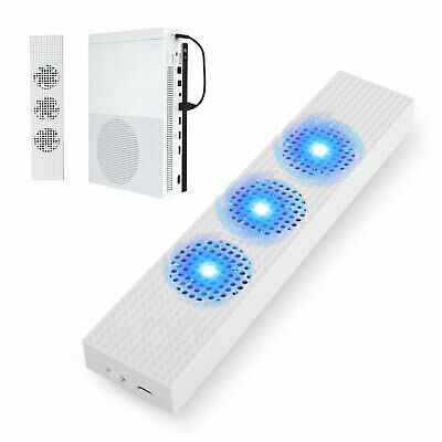For Xbox One S Console 3 High Speed Cooler Cooling Fan Dual Usb Charing Port