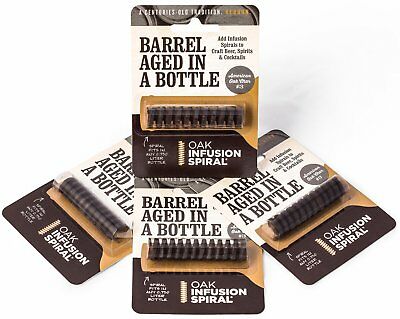 4 Pack-barrel Aged In A Bottle Oak Infusion Spiral-barrel Age Whiskey, Rum, Wine
