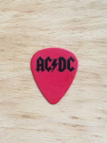 Ac/dc Guitar Pick Angus Malcolm Young Red & Black