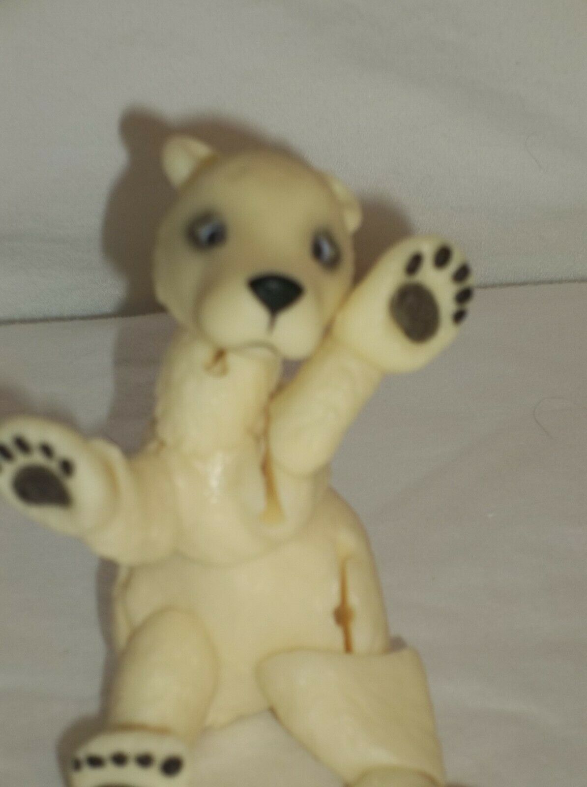 Hand Cast Daisy Dayes Polar Bear Tiny Bjd  Nude