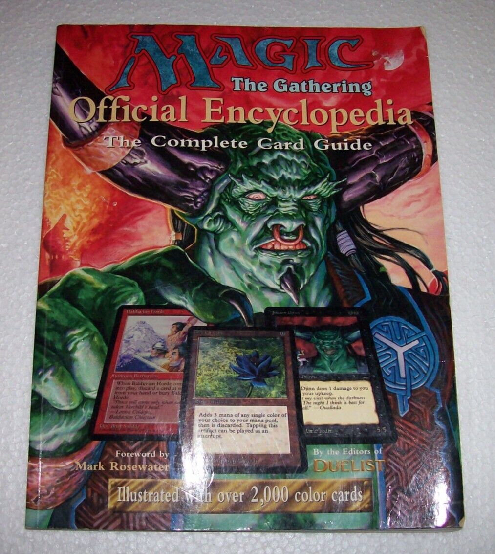 Magic The Gathering Official Encyclopedia Complete Card Game Guide - 1996