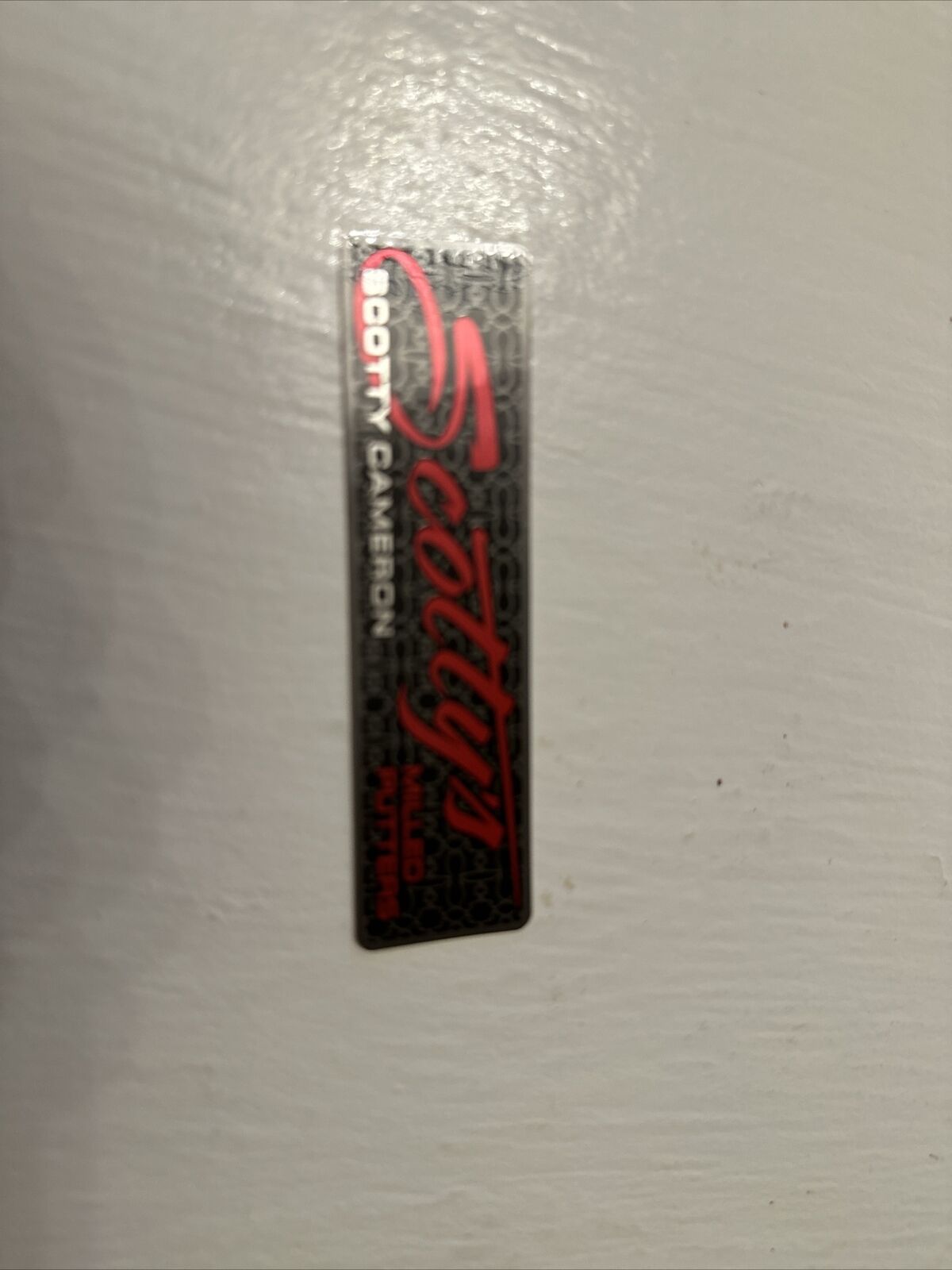 2021 Scotty Cameron Putters Script Sticker Rectangle Shaft Band Decal Large Red