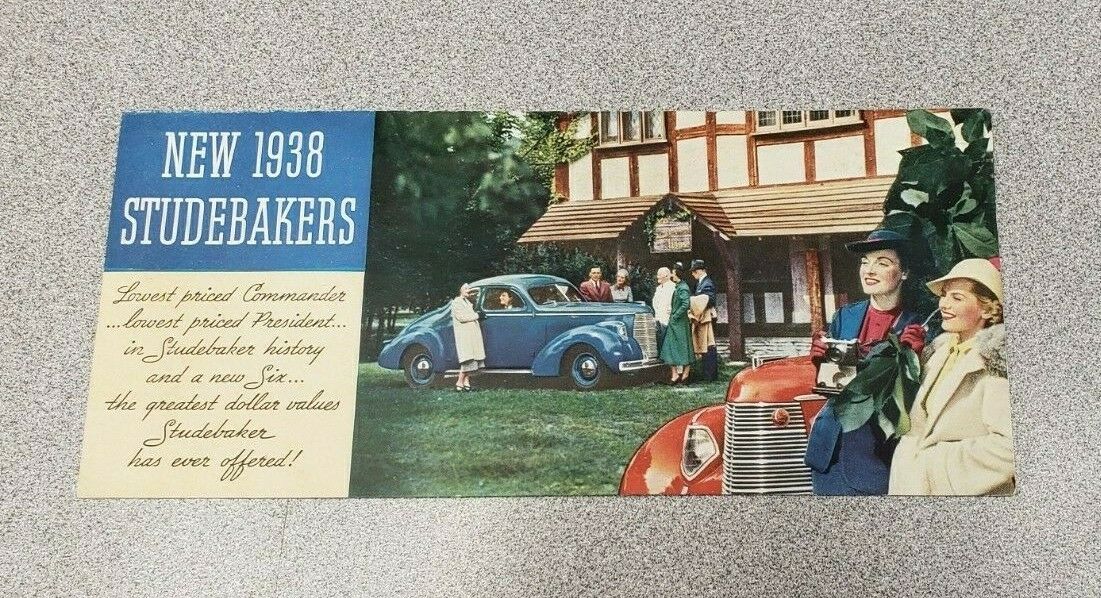 1938 Studebaker Six, Commander, And President Eight Sales Folder