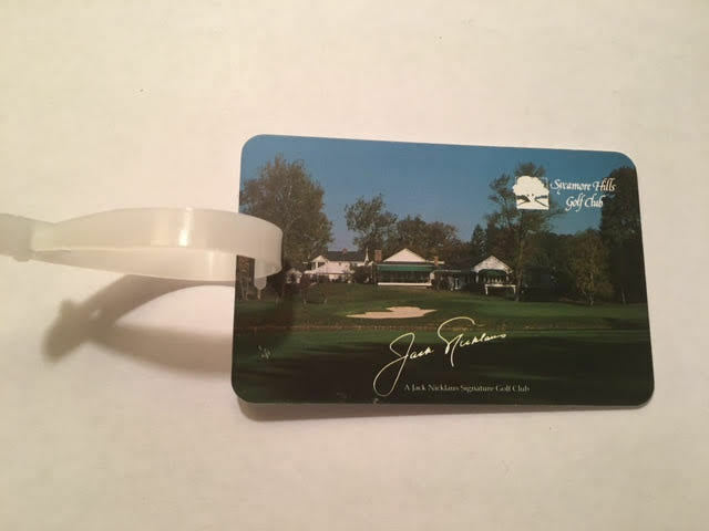 Jack Nicklaus Designed Sycamore Hills Gc Golf Bag Tag - Fort Wayne, Indiana