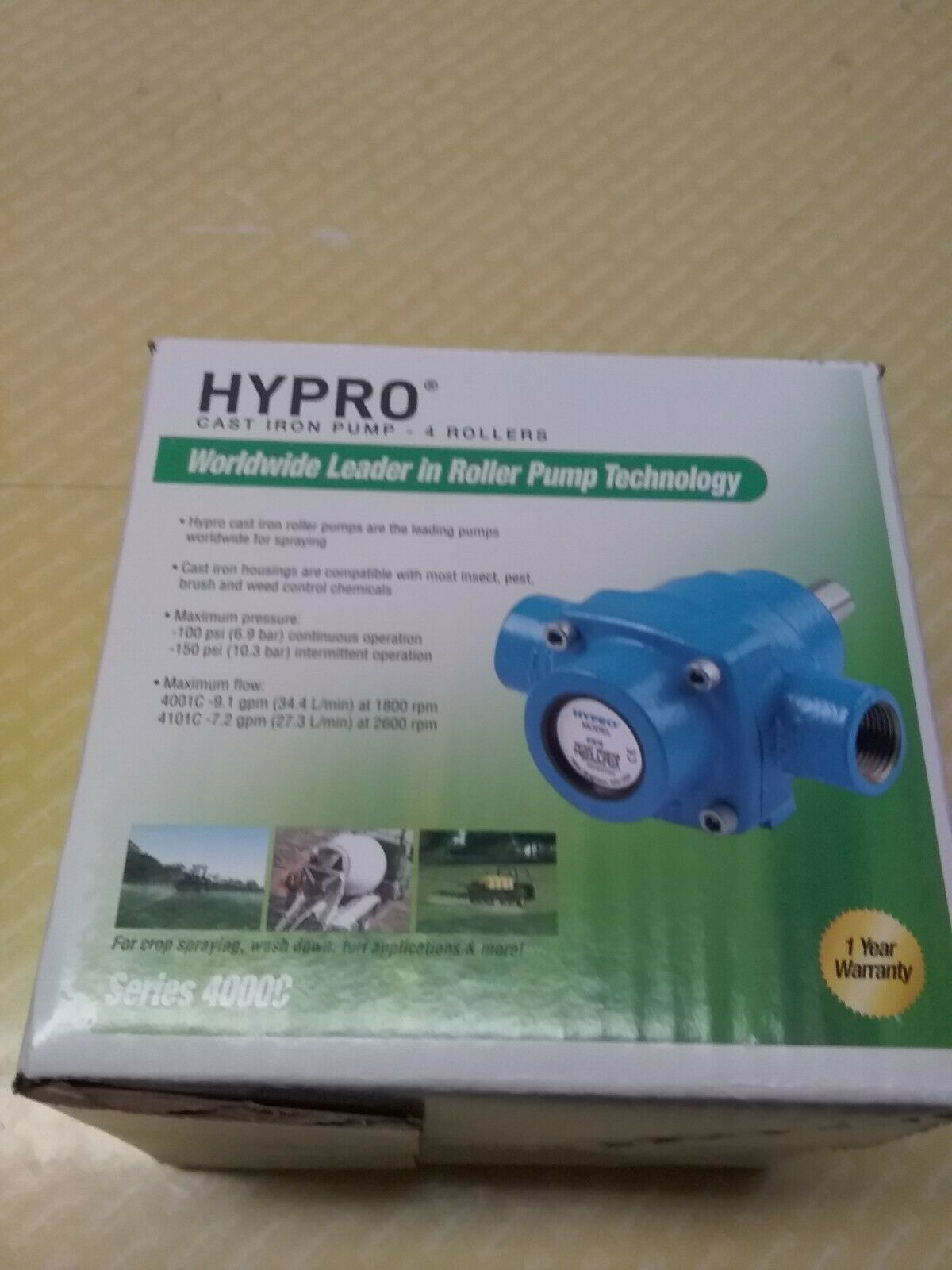 Hypro Cast Iron Pump-4 Rollers 4000c